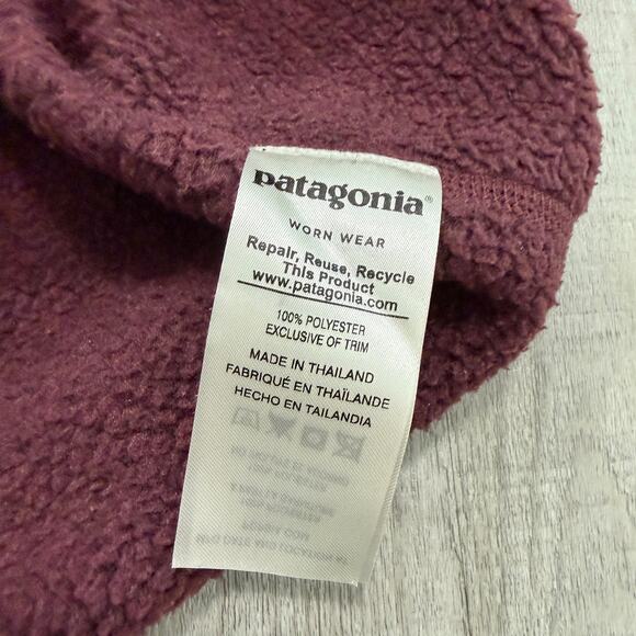 Patagonia Better Sweater 1/4 Zip Pullover Women’s Large Dark Currant 25617 - Picture 5 of 9